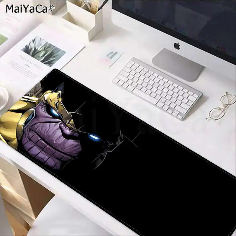 Lock Edge 40X90cm MaiYaCa резиновый коврик для мыши с принтом танос, прочный Настольный коврик для мыши, резиновый компьютерный игровой коврик для мыши - Цвет: Lock Edge 40X90cm