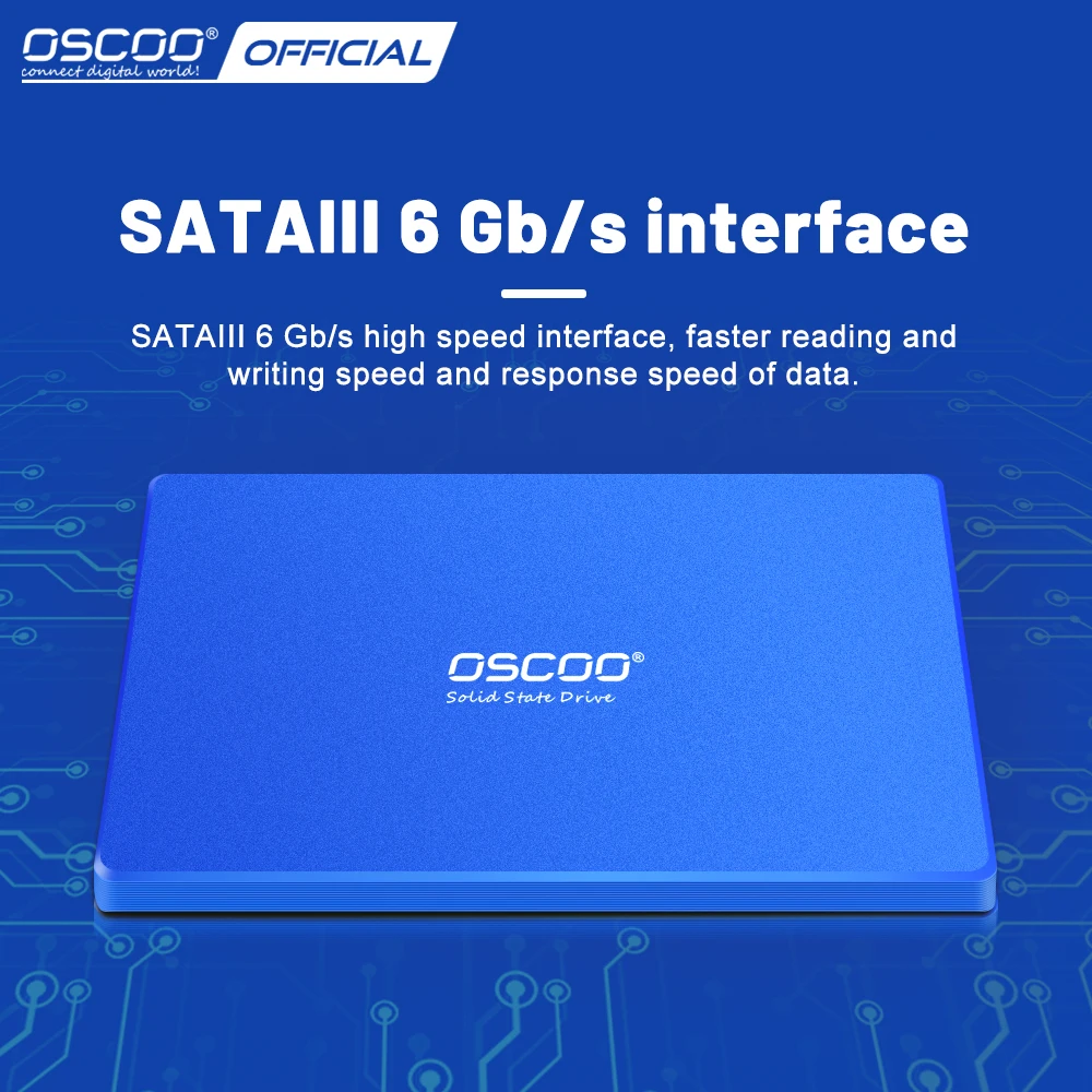 OSCOO SSD 2.5, ǻ  ƮϿ   ÷ ϵ ̺,   SSD ϵ ũ, SATA3, 1TB, 512GB