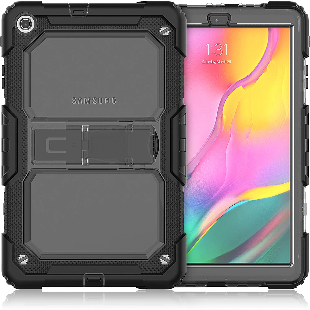 Сверхпрочный противоударный чехол с подставкой для samsung Galaxy Tab A 10,1 SM-T510 SM-T515 T510 t515чехол для планшета+ пленка+ ручка