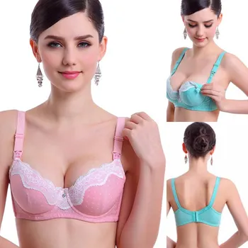 

Pregnant Nursing Bras Underwear Women Cotton Lace Design Maternity Bra Breast Feeding Newest Easy Baby Feeding Bras