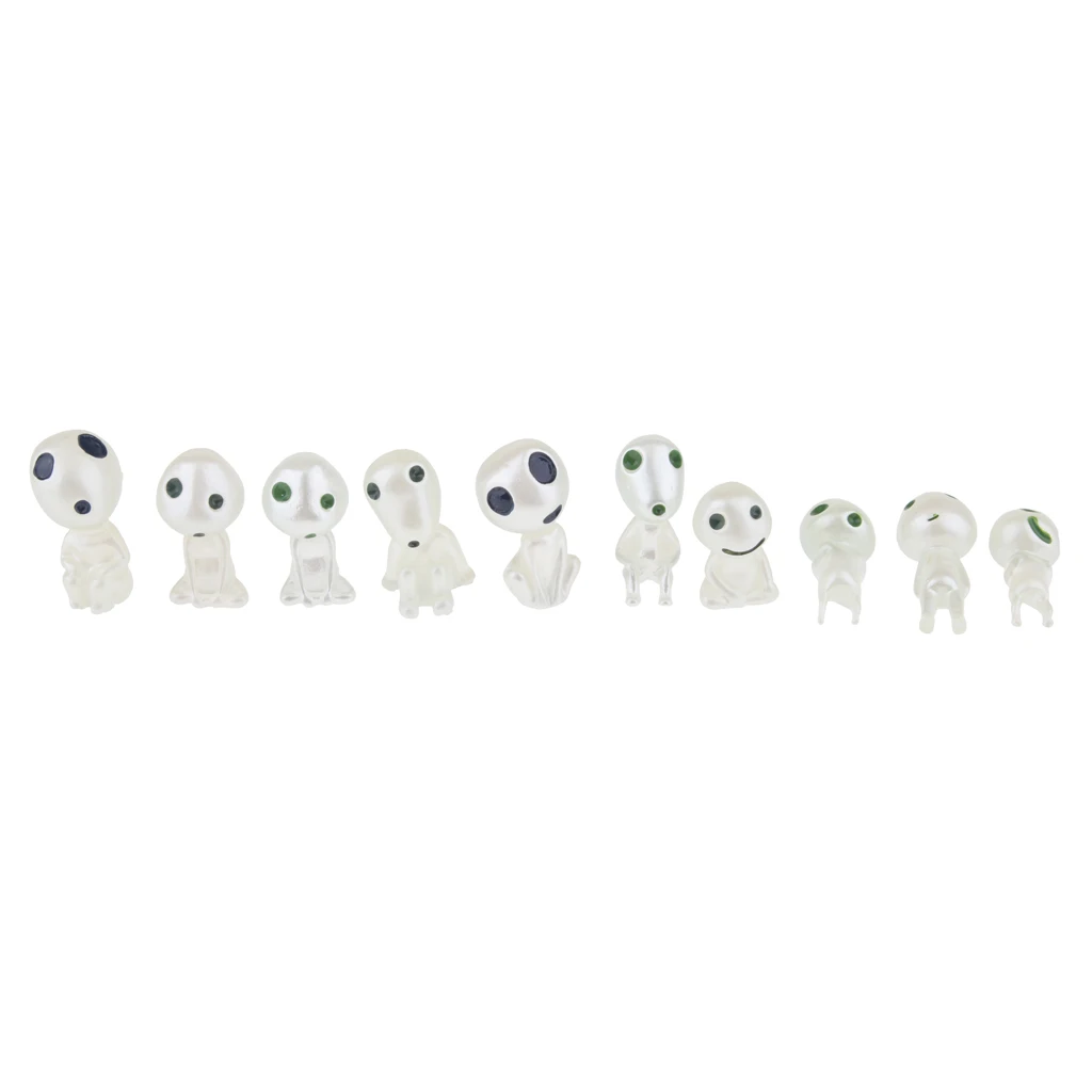 10Pcs Resin Luminous Tree Elves Movie Character Cute Doll Collection Gift