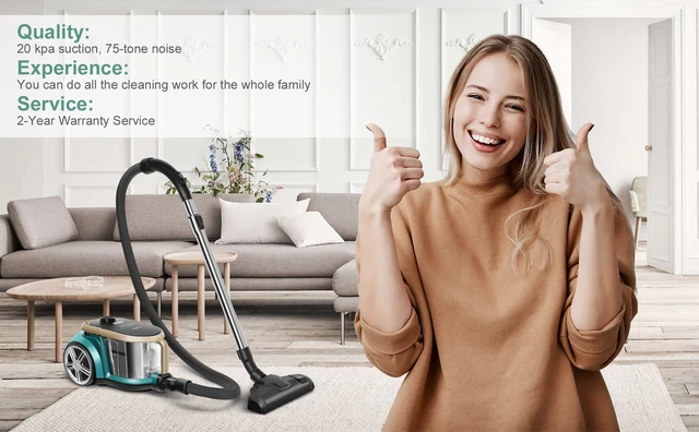 Eureka Apollo 20Kpa Powerful Suction Power Vacuum Cleaner,With 16ft Power  Cord, Used For Cleaning the Dust,Hair,Pet Hair 