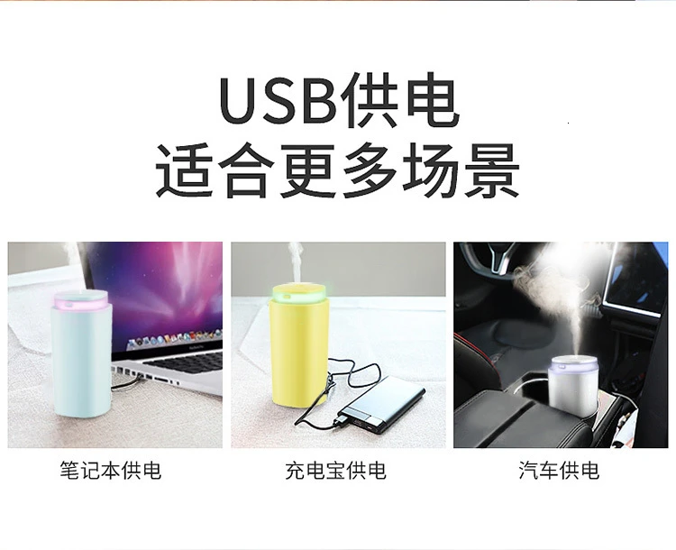 Миниатюрный подарок Usb для работы в офисе, Настольный увлажнитель воздуха, яркий ночник, автомобильный светильник