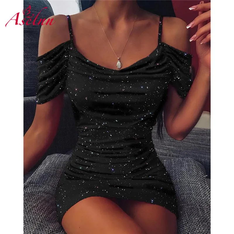 Aselnn-2020-Spring-Women-Sexy-Red-Glitter-Party-Dress-Ladies-Off-Shoulder-Short-Sleeve-Bodycon-Mini (4)