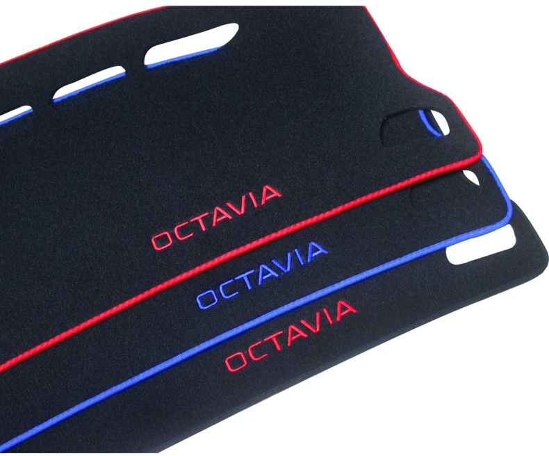 Коврик для приборной панели автомобиля Skoda Octavia A7 LHD Избегайте подкладок под светильник, защита от УФ-лучей, аксессуары для ковров