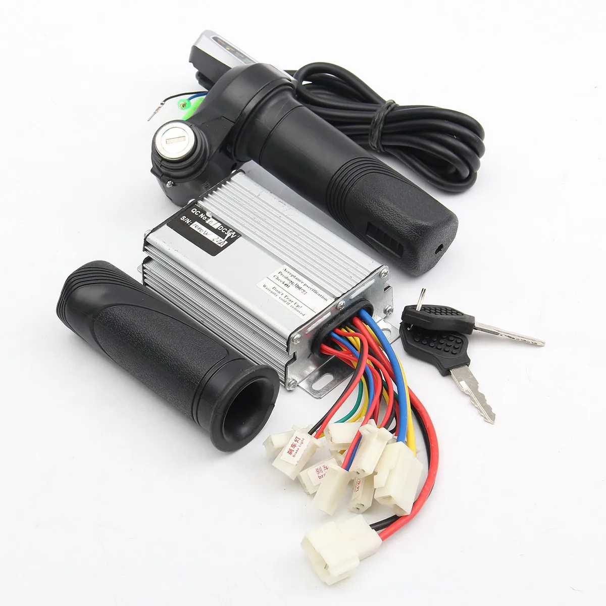  36V 1000W Motorcycle Controller Brushed+Throttle Twist Grips Electric Bike Scooter
