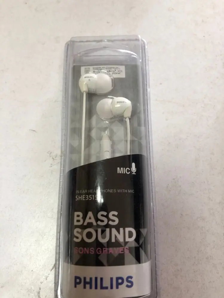 Philips SHE3515 внутриканальная музыка, MP3, мобильный телефон, компьютерная гарнитура