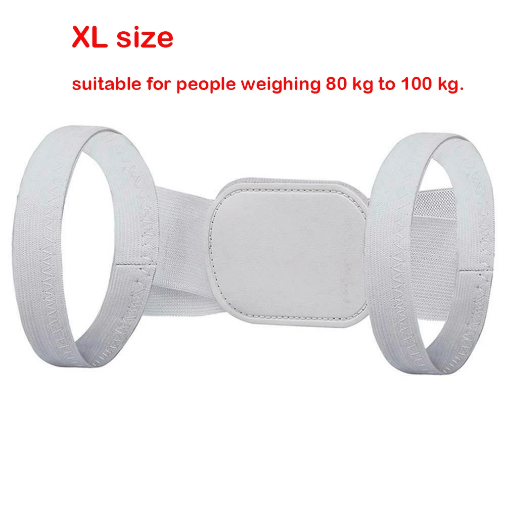 Unisex Posture Corrector Correction Humpback Straightener Orthotics Back Brace Belt Orthopedic Posture Corset - Цвет: Белый