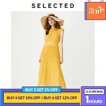 

SELECTED Slim Fit Pleated Midi Dress S|41932J509