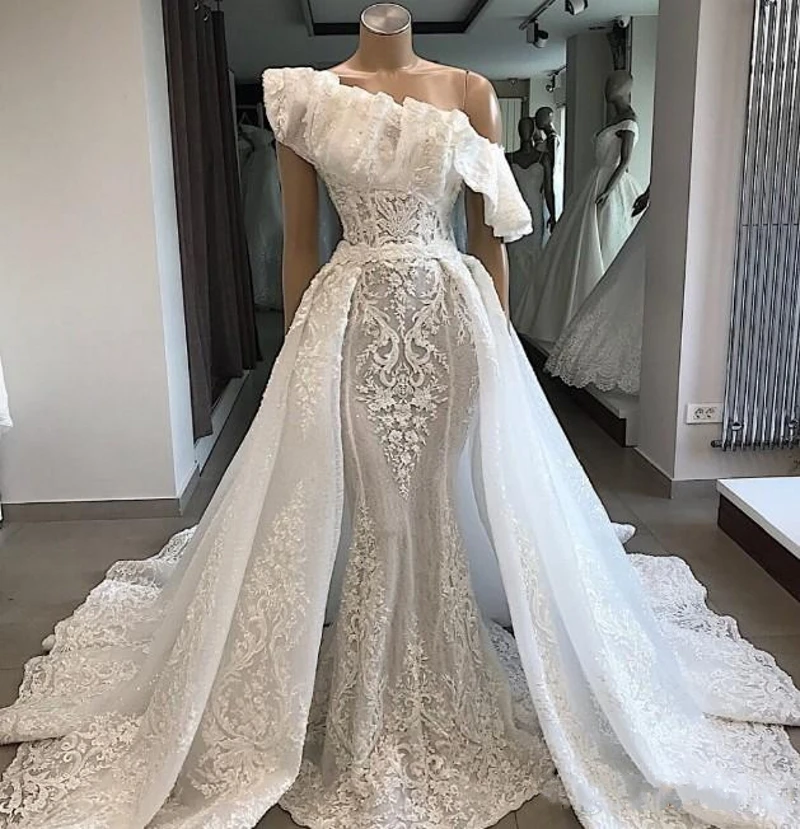 mermaid beach wedding dress
