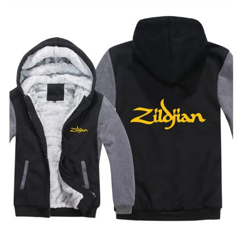 Новинка, зимние толстовки Zildjian, куртка для мужчин, повседневная, толстый флис, хип-хоп толстовки, пуловер для мужчин, большие размеры, 5XL пальто - Цвет: 9
