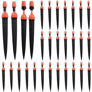 

LBER 30 Pack Micro-Spray Adjustable Flow Irrigation Drippers 360 Degree Water Flow Irrigation Emitter Drip Kit