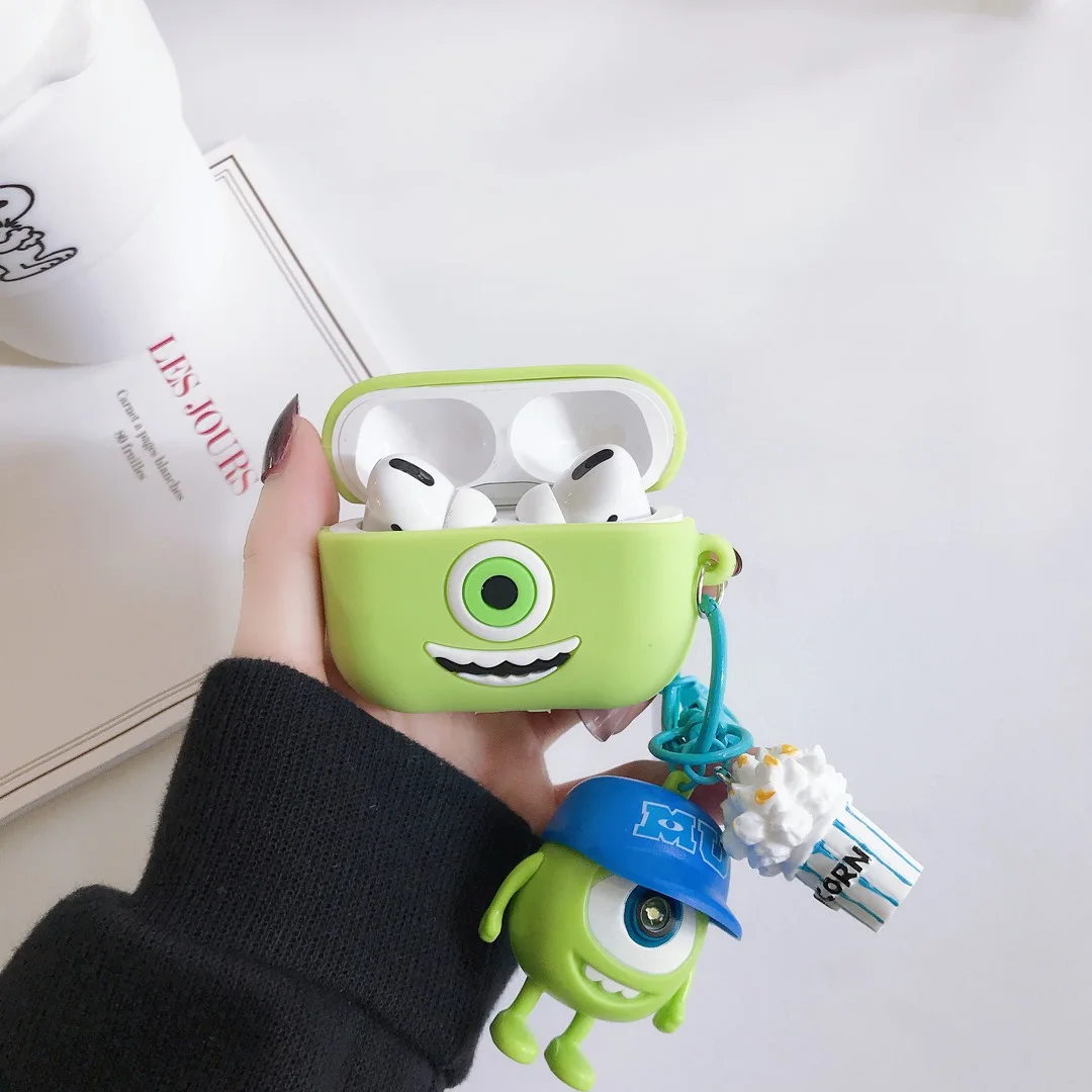 Чехол для AirPods 1/2 AirPods Pro, роскошный игрушечный брелок, мультяшный силиконовый чехол для Apple Air Pods Pro, чехол для наушников