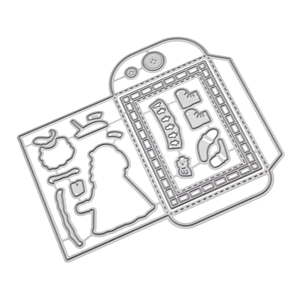Blessing Santa Carbon Steel Cutting Dies Scrapbook Paper Craft Emboss Punch Stencil Mold TB Sale