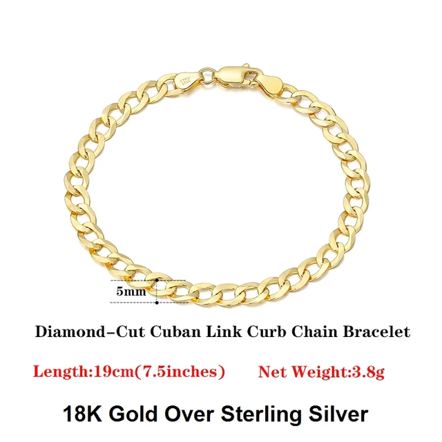 ORSA JEWELS 925 Sterling Silver 3mm/5mm 