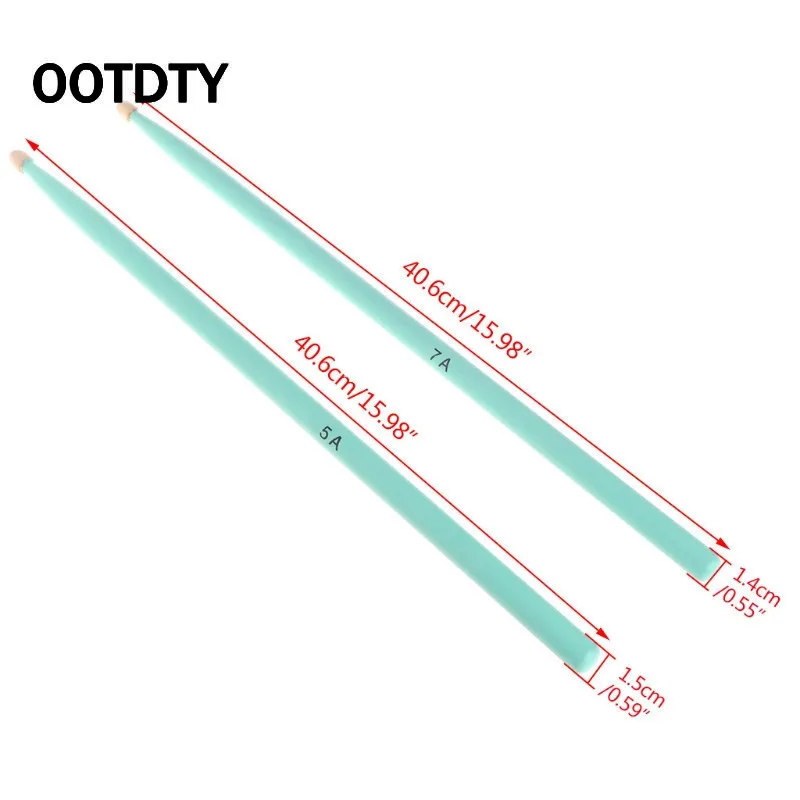 OOTDTY 1 пара 5A 7A прочные ударные клещи цветной набор для сборки электрогитары барабанные палочки Детские джазовые барабанные палочки