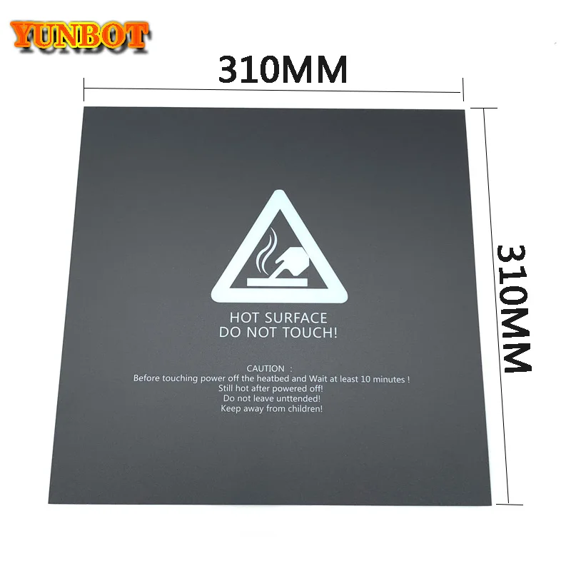 

3D Printer Parts Heat Paper Frosted Heated bed Sticker 310X310MM printing Build Sheets build plate tape Platform Sticker