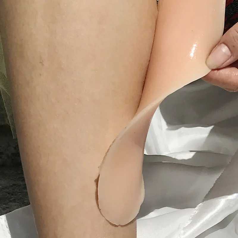 Leggings de Silicone Almofadas de Gel Autoadesivas para Perna em Forma de o ou Almofadas de Bezerro Corretores de Perna Cuidado Perna Fina Esponja Auto-adesivo dx 7 autoadesivas para perna em forma de o