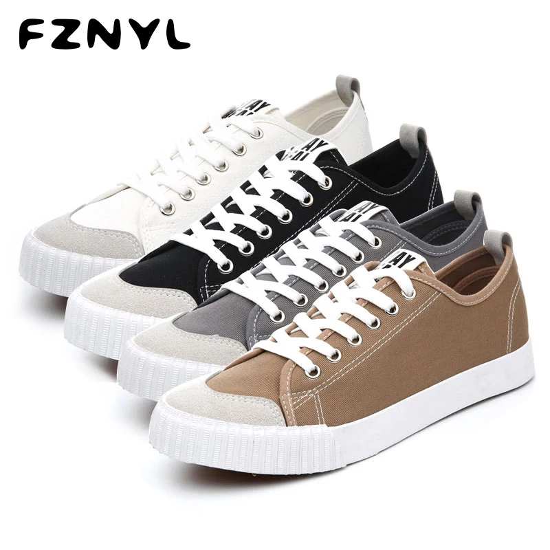 FZNYL Woman Canvas Shoes Flat Platform Loafers Vulcanize Footwear Female Outdoor Casual Fashion Classic Design Walking Sneaker