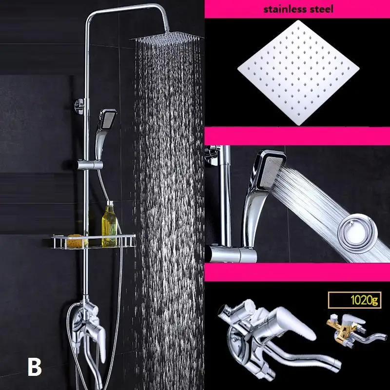 Version V Набор для душа Banheiro Lavabo Douchette Painel Doccia timna De Choveiro Regadera Electronica Ducha Douche Chuveiro Eletrico - Цвет: Version V