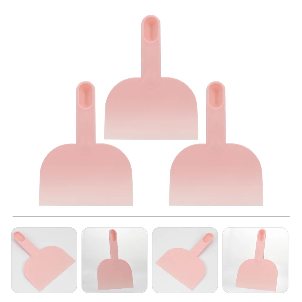 3 Pcs Practical Multifunctional Portable Durable Flour Spoon Dough Scraper Butter Spreader for Bakery Restaurant Home