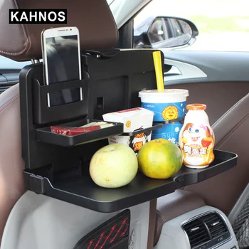 

Car Folding Table Auto Drink Food Cup Holder Tray Auto Back Seat Table Phone Mount Car Pallet Shelf