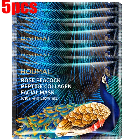 Rose Collagen Facial Mask Acne Moisturizing Whitening Deep Hydration  Anti-Aging Oil Control Whole Face Mask Skin Care