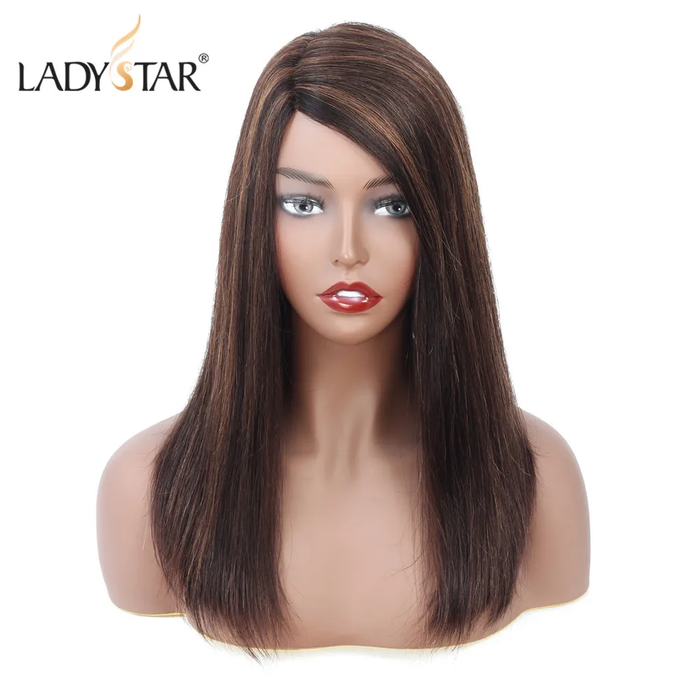 Remy человеческие волосы, Осенние цветные парики, прямые парики боб, 150% плотность, бразильские парики для женщин, средняя длина для черных/белых женщин