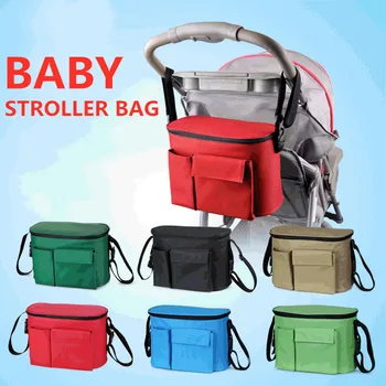 

Waterproof Baby Stroller Bag Large Capacity Diaper Bags Outdoor Travel Hanging Carriage Mommy Bag Infant Care Zipper Organizer