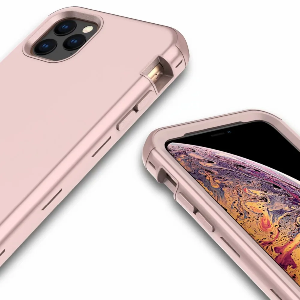 360 Полный Гибридный бронированный чехол для телефона iPhone 11 11 Pro MAX чехол PC силиконовый бампер для iPhone XR XS MAX противоударный чехол