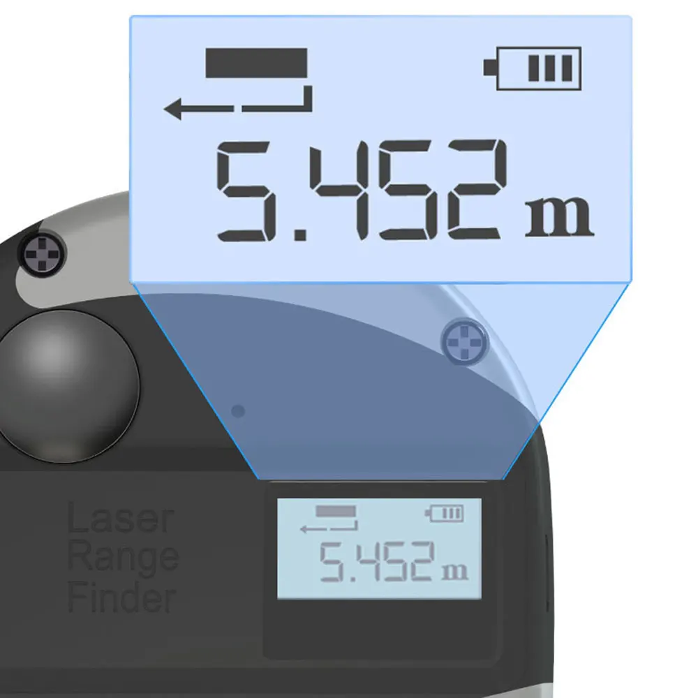 30M/40M Laser Tape Measure 2-in-1 Digital Laser Measure Laser Rangefinder with LCD Digital Display,Magnetic Hook 5M Range Finder