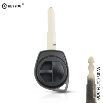 

KEYYOU Cut/uncut Blade 2 Buttons Remote Car Key Case FOB Shell Fob Housing For Suzuki grand vitara SWIFT HU133R blade