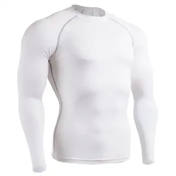 

Gym Men Shirt Athletic Dry Fit T Workout Clothing Sport Long-Sleeve Compression Fitness Quick Shirts