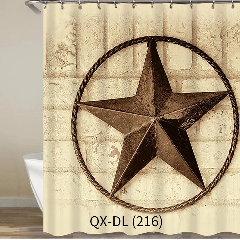 Electricity Supplier for Water Bamboo Digital Printing Customizable Shower Curtain Waterproof Mould Proof Color Realistic Hot Sa