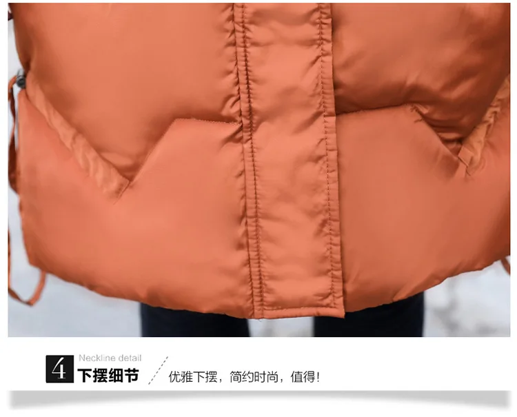 Микро-для Wechat Бизнес Новинка зимы Стиль пуховая куртка одежда на Хлопчатобумажной Подкладке средней длины толстые теплые большой меховой воротник вниз Фе