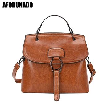 

Luxury Handbags Women Bags Designer Large Oil Skin Leather Tote Crossbody Bags For Women 2020 Travel Shoulder Bag bolsa feminina