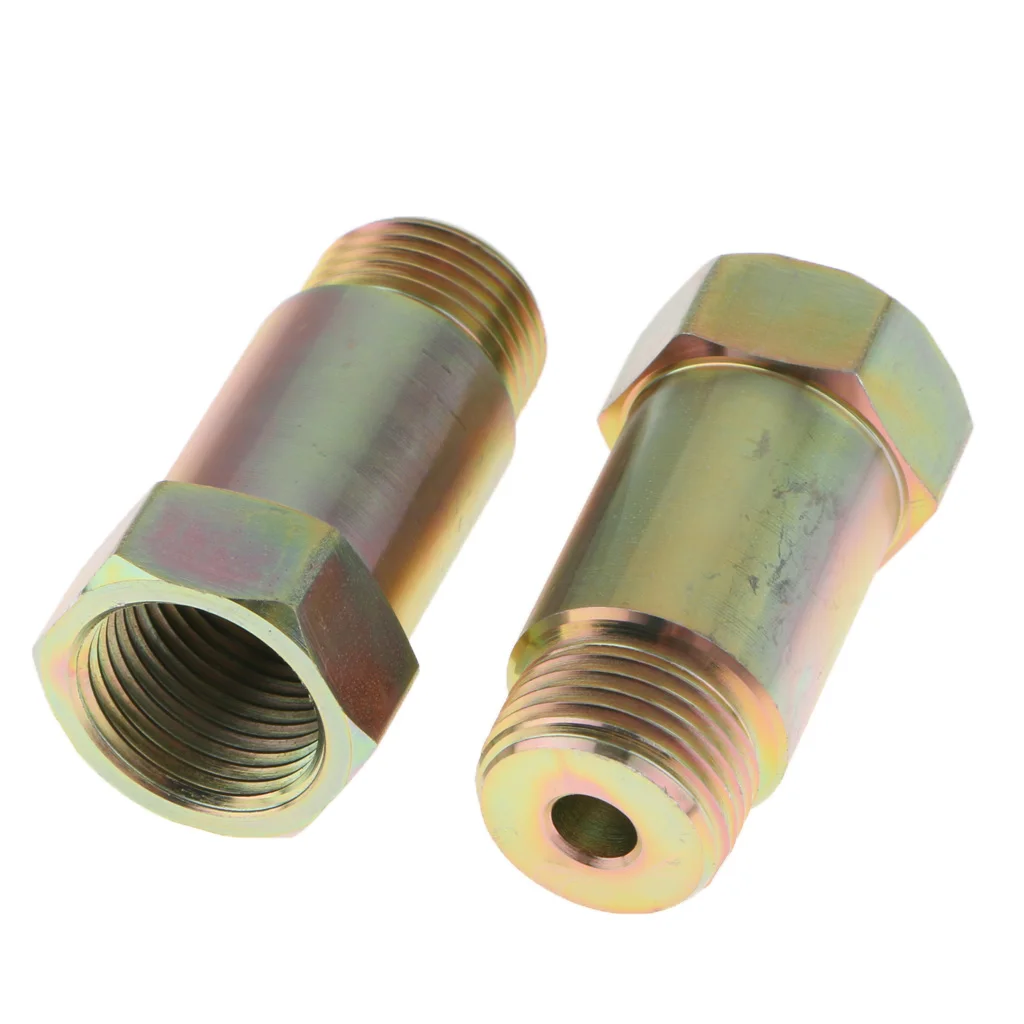 Пара шестиугольник M18x1.5mm 45 мм O2 кислородный датчик Bung удлинитель прокладка адаптер