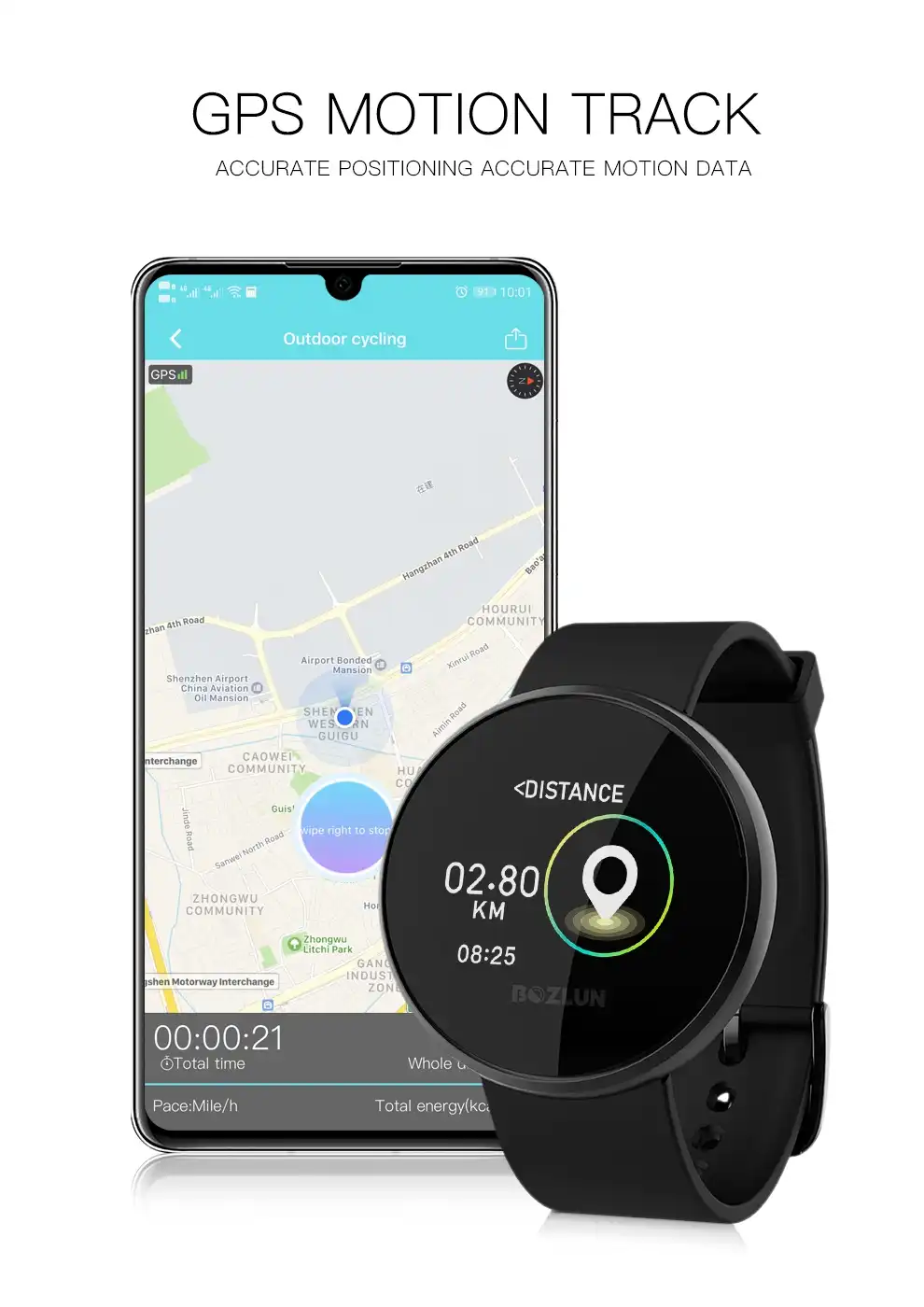 color screen smart band at 801