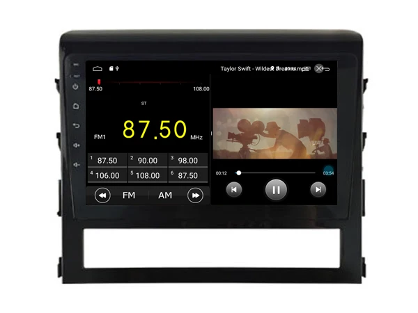 Excellent Car Multimedia Player 9inch IPS Screen Monitor GPS tape recorder Bluetooth Android 9.0 For Toyota LANDCRUISER 2016 Auto Audio 5