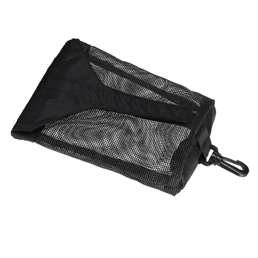 Scuba Diving Weight Pocket Accessories Mesh Pouch Bag With Clip