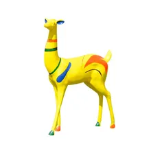 Украшение сада Моделирование большой пятнистый олень свадебное украшение парк пейзаж садовое стекловолокно скульптура животного A579