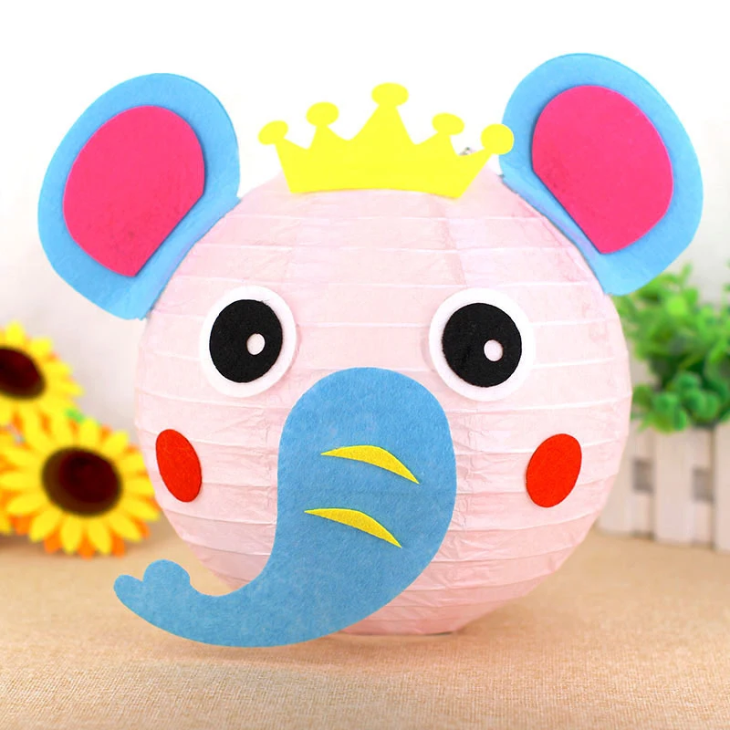 Праздник середины осени портативный фонарь DIY мультфильм портативный фонарь китайский бумажный фонарик середины осени фестиваль Карнавал вечерние Декор