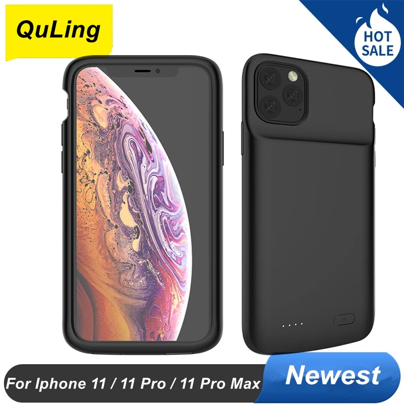 Per Iphone 11 11Pro 11 Pro Max Custodia Per Batteria Materiale Siliconico Smart Cover Custodia Per Caricabatterie Per Iphone 11 Pro Max Power Bank