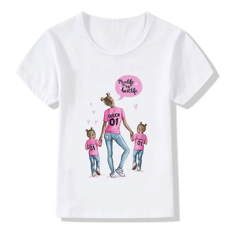 Коллекция года, детская одежда с надписью «Mommy's Love» модный теплый детский топ с рисунком, футболка для отдыха для девочек и мальчиков Kawaii, Детская футболка с круглым вырезом - Цвет: 2003