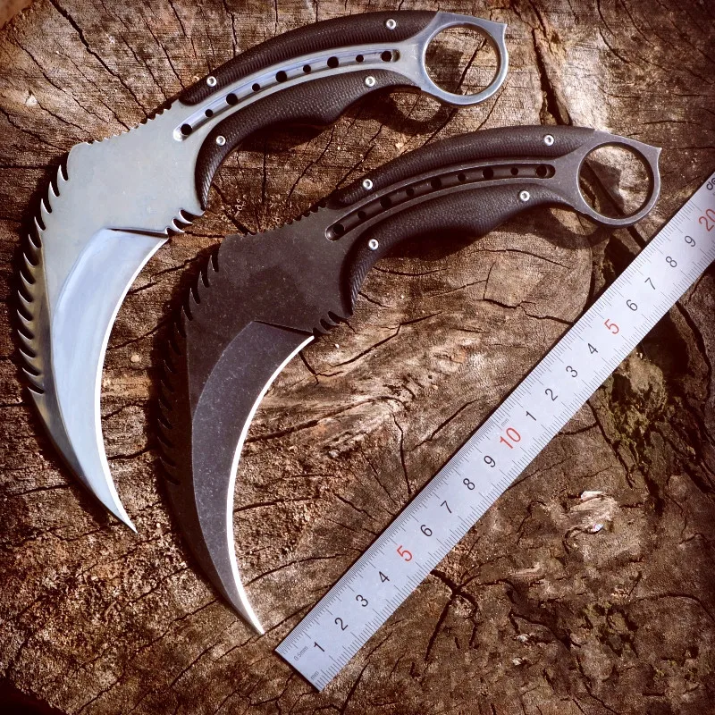 Военный керамбит HS Tools тактический нож с фиксированным клинком ножнами Kydex для