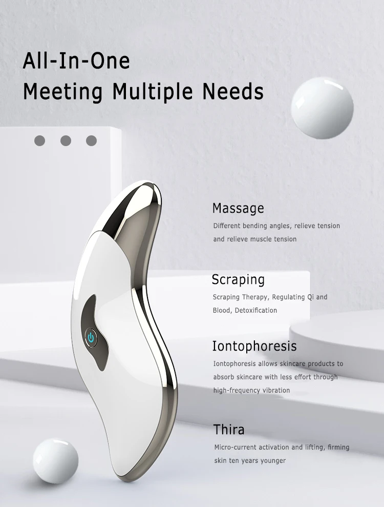 

1 Pc Facial Scraping Electric Instrument Dredge Meridian Lifting Electric Beauty Instrument Relieve Scraping Massage Instrument