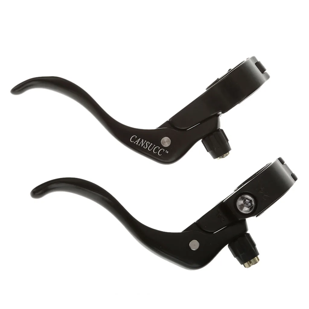 Fixed Gear Bike Cycling Brake Levers Brake Handle Fit 22.2mm / 24mm Black