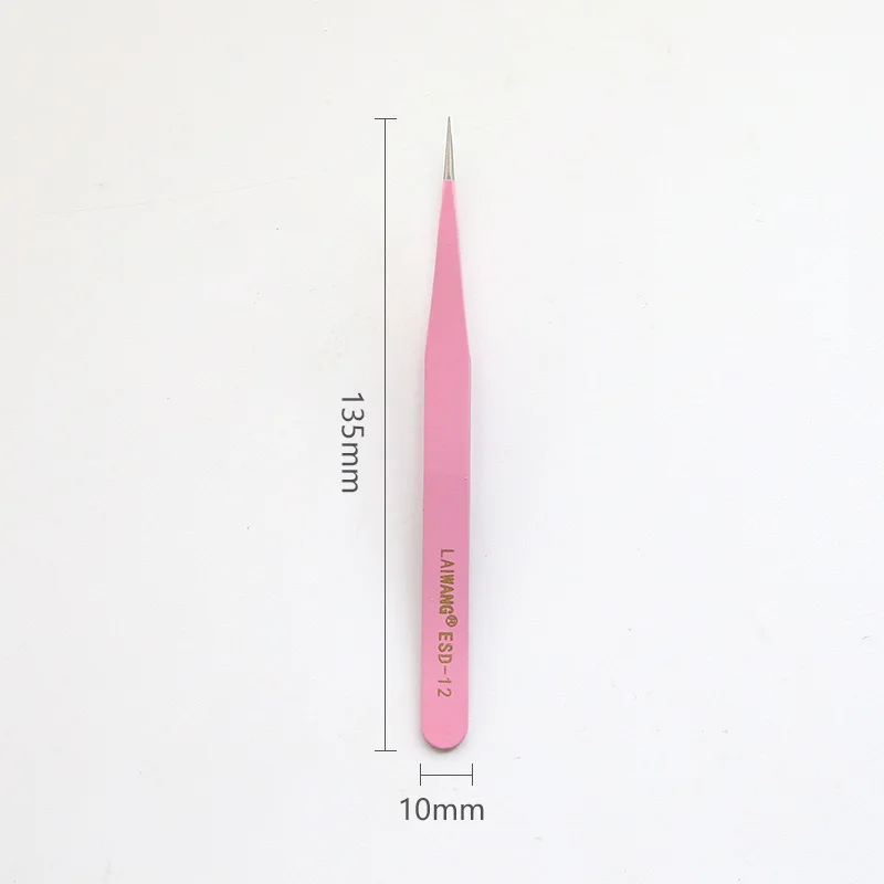 Scrapbook Sticker Color Tweezers Diamond painting Tool  Anti-Static Tweezers For EyelashStainless Steel Makeup Tools 