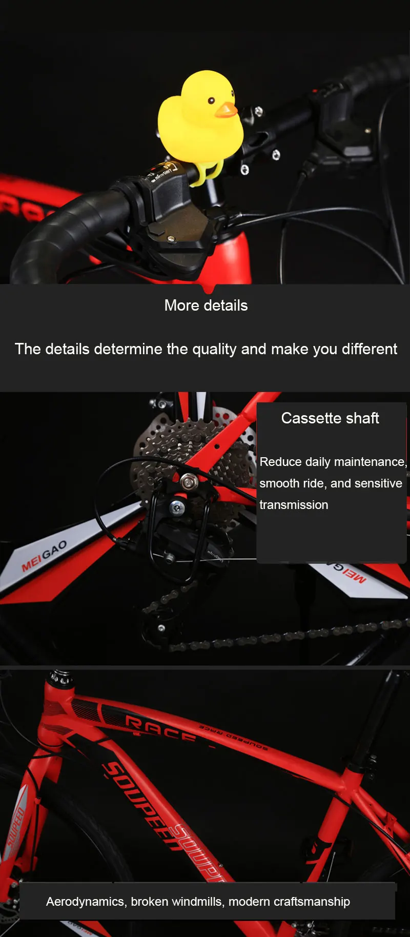 Road Bike 27 Speed Double Disc Brakes for Student Men Women Adult Bicycle