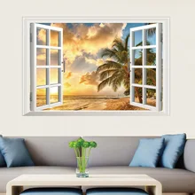 Jia chuang пейзаж в пасторальном стиле гостиная спальня фон наклейки на стену украшение ресторана креативные наклейки XL8022B